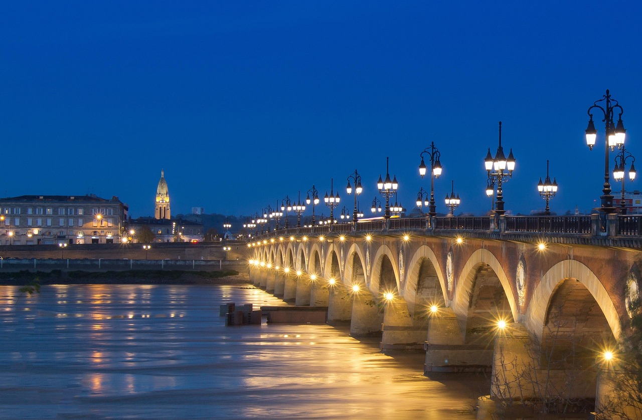 Vue aérienne de Bordeaux